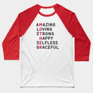 Amazing Mom Saying Personalize Gift for Best Mother Baseball T-Shirt